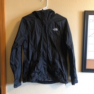 SOLD: North face black rain jacket